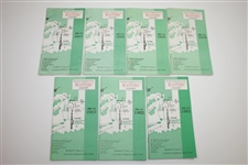 1971-2008 Masters Tournament Spectator Guides - Thirty-Eight (38)