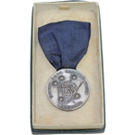 1931 Sandy Burr CC Sterling Silver Medal for Breaking Par Won by Ralph Thomas with Original Display Box