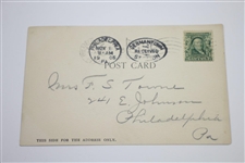 1905 Postcard from Newport Country Club Depicting Round in Play & Clubhouse