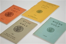 1942, 1947, 1949, & 1967 USGA The Rules of Golf Booklets
