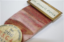 1926 US Open at Scioto Committee Member Badge with Ribbon - Bobby Jones Wins!