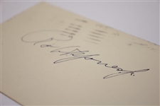 Robert 'Bobby' T. Jones, Jr. Signed 1953 Government Postcard JSA ALOA