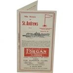 Vintage St. Andrews with Forgan Advertising Scorecard with Stymie Measure
