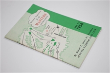 1956 Masters Tournament Spectator Guide - Jack Burke Jr. Winner