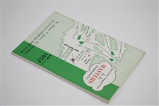 1957 Masters Tournament Spectator Guide - Doug Ford Winner
