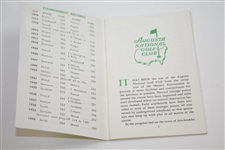 1957 Masters Tournament Spectator Guide - Doug Ford Winner