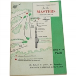 1960 Masters Tournament Spectator Guide - Arnold Palmer Winner