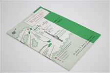 1963 Masters Tournament Spectator Guide - Jack Nicklaus Winner