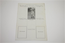 Dummy Layout For Professional Golfers Weekly First Issue Vol. 1 No. 1 