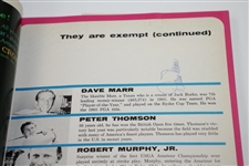 Lema, Jack, Arnie, Champ Casper, & others Signed 1966 US Open at Olympic Program JSA ALOA