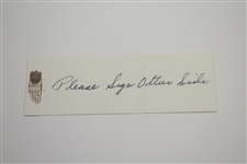 Ralph Guldahl Signed 'Golf Great' Cut JSA ALOA