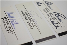 Arnold Palmer, Jack Nicklaus, & Gary Player 'Big 3' Signed Cuts JSA ALOA