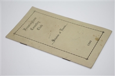 1909 Framingham Country Club Schedule of Events Booklet