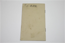 1909 Framingham Country Club Schedule of Events Booklet