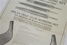 1915 Delta 'Highest Grade Files' Golf Club Marking Kit Advertisement - Duncan & Barnes
