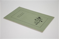 Sandy Burr Country Club Wayland, Mass. Constitution and By-Laws Booklet - Incorporated 1922