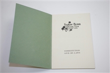 Sandy Burr Country Club Wayland, Mass. Constitution and By-Laws Booklet - Incorporated 1922