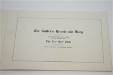 1910 The Golfer's Record and Diary Illustrated & with Cards of Erie GC - W. Fordham Morgan Edited & Compiled