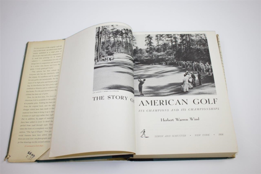 1956 'The Story of American Golf: Its Champions & Its Championships' by Herbert Warren Wind Sourced From Bert Yancey