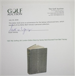 1923 'My Golfing Life' London Edition Book by Sandy Herd Sourced From Bert Yancey