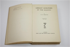1932 'Great Golfers in the Making' Book by H.B. Martin Sourced From Bert Yancey