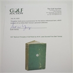 1937 'Bedrock Principles of Golf' Book by W.W. Lowe Sourced From Bert Yancey