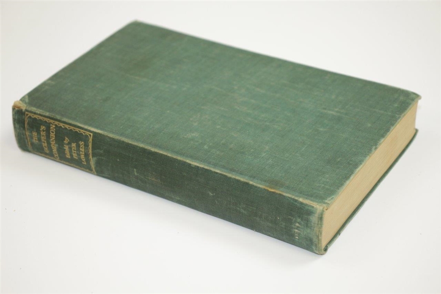 1937 'The Golfer's Companion' Book Edited by Peter Lawless Sourced From Bert Yancey
