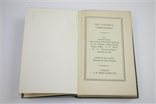 1937 'The Golfer's Companion' Book Edited by Peter Lawless Sourced From Bert Yancey