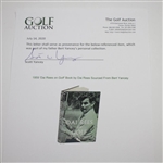 1959 'Dai Rees on Golf' Book by Dai Rees Sourced From Bert Yancey