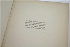 1927 'Essentials of Golf' Book Signed by Abe Mitchell  Sourced From Bert Yancey JSA ALOA