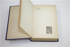 1913 'The Art of Golf' Book by Joshua Taylor Sourced From Bert Yancey