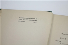 1936 'Sound Golf by Applying Principles to Practice' Book by The Earl of Berkeley Sourced From Bert Yancey