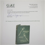 1937 'Swinging Into Golf' Book by Ernest Jones & Innis Brown Sourced From Bert Yancey