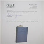 1925 'The Basis of the Golf Swing' Book by James Forrest, M.B. Sourced From Bert Yancey
