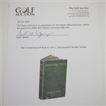 1903 'Concerning Golf' Book by John L. Low Sourced From Bert Yancey