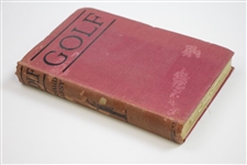 1914 'Golf' English Edition Book by Arnaud Massy - Translated by A.R. Allinson Sourced From Bert Yancey