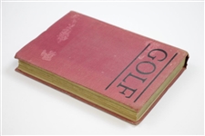 1914 'Golf' English Edition Book by Arnaud Massy - Translated by A.R. Allinson Sourced From Bert Yancey