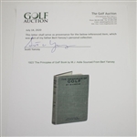 1923 'The Principles of Golf' Book by M.J. Astle Sourced From Bert Yancey