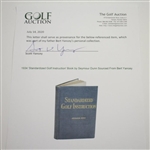 1934 'Standardized Golf Instruction' Book by Seymour Dunn Sourced From Bert Yancey