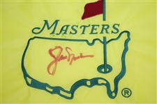 Jack Nicklaus Signed Undated Masters Embroidered Flag JSA ALOA