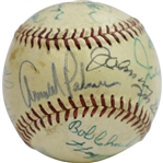 Palmer, Middlecoff, Snead, Venturi, Player, Trevino & others Signed Baseball JSA ALOA