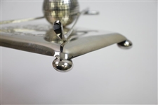 Vintage Ornate Crossed Clubs with Golf Ball Inkwell