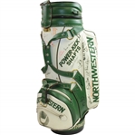 Palmer, Sarazen, Nicklaus, & Dozen others Signed Gary Player Green/White Golf Bag JSA ALOA