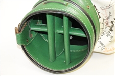 Palmer, Sarazen, Nicklaus, & Dozen others Signed Gary Player Green/White Golf Bag JSA ALOA