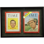 Ben Hogan (1949) & Sam Snead (1954) Signed TIME Magazines - Framed JSA ALOA