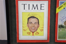 Ben Hogan (1949) & Sam Snead (1954) Signed TIME Magazines - Framed JSA ALOA