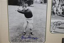 Grand Slam Champions Sarazen, Hogan, Nicklaus, & Player Signed Photos Display JSA ALOA