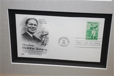 Robert T. Jones, Jr.(Bobby) Signed 8x10 Photo with Postal Cachet - Framed JSA ALOA