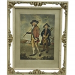 Circa 1900-1920 Society of Goffers at Blackheath Lithograph in Ornate Frame