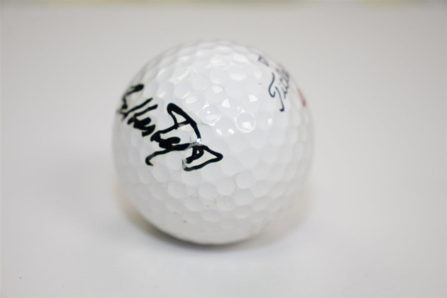 Seve Ballesteros Signed Titleist DT Logo Golf Ball JSA ALOA